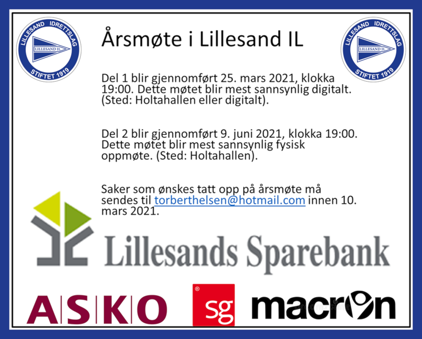 Årsmøte i Lillesand IL